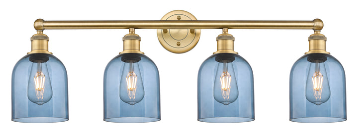 Innovations Lighting Bella 6" Bath Vanity Light - Brushed Brass Vanity Lights Innovations Lighting Blue  ; Glass Type: Blue  