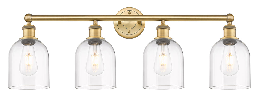 Innovations Lighting Bella 6" Bath Vanity Light - Brushed Brass Vanity Lights Innovations Lighting Clear ; Glass Type: Clear  