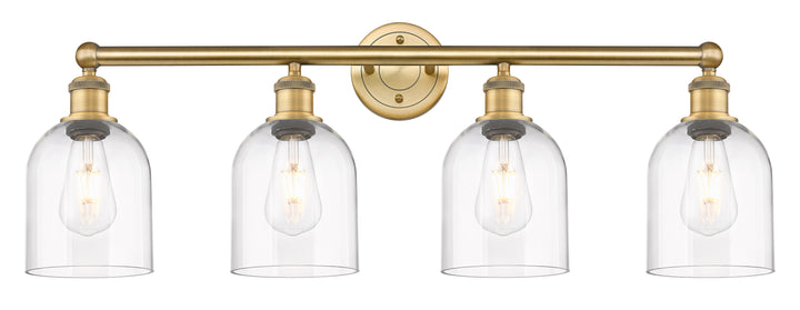 Innovations Lighting Bella 6" Bath Vanity Light - Brushed Brass Vanity Lights Innovations Lighting Clear ; Glass Type: Clear  