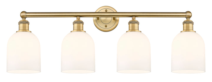 Innovations Lighting Bella 6" Bath Vanity Light - Brushed Brass Vanity Lights Innovations Lighting White ; Glass Type: White  