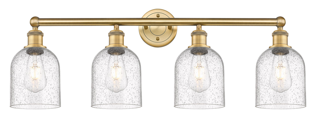 Innovations Lighting Bella 6" Bath Vanity Light - Brushed Brass Vanity Lights Innovations Lighting Seedy ; Glass Type: Transparent  