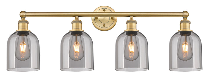 Innovations Lighting Bella 6" Bath Vanity Light - Brushed Brass Vanity Lights Innovations Lighting Light Smoke ; Glass Type: Smoked  