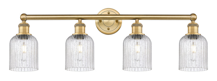 Innovations Lighting Bridal Veil 5" Bath Vanity Light - Brushed Brass Vanity Lights Innovations Lighting Seedy ; Glass Type: Seedy; Ribbed  