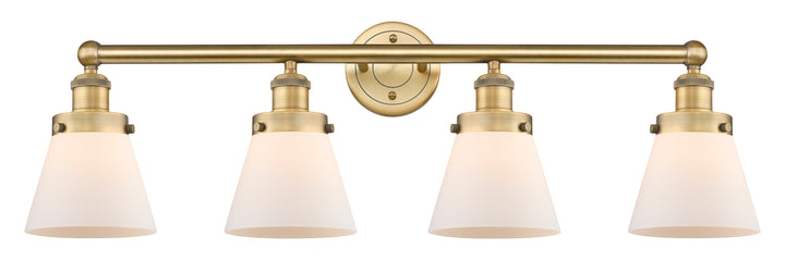 Innovations Lighting Cone 6" Bath Vanity Light - Brushed Brass Vanity Lights Innovations Lighting Matte White ; Glass Type: Frosted  