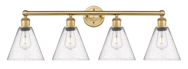 Innovations Lighting Berkshire Glass 8" Bath Vanity Light - Brushed Brass Vanity Lights Innovations Lighting Seedy ; Glass Type: Seeded  