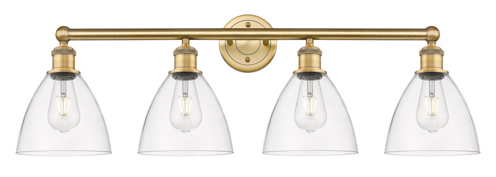 Innovations Lighting Bristol 7.5" Bath Vanity Light - Brushed Brass Vanity Lights Innovations Lighting Clear ; Glass Type: Clear  