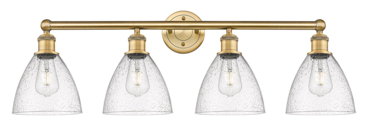 Innovations Lighting Bristol 7.5" Bath Vanity Light - Brushed Brass Vanity Lights Innovations Lighting Seedy ; Glass Type: Seeded  