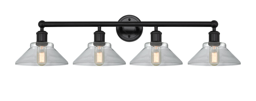 Innovations Lighting Orwell 9" Bath Vanity Light - Matte Black Vanity Lights Innovations Lighting Clear ; Glass Type: Clear  