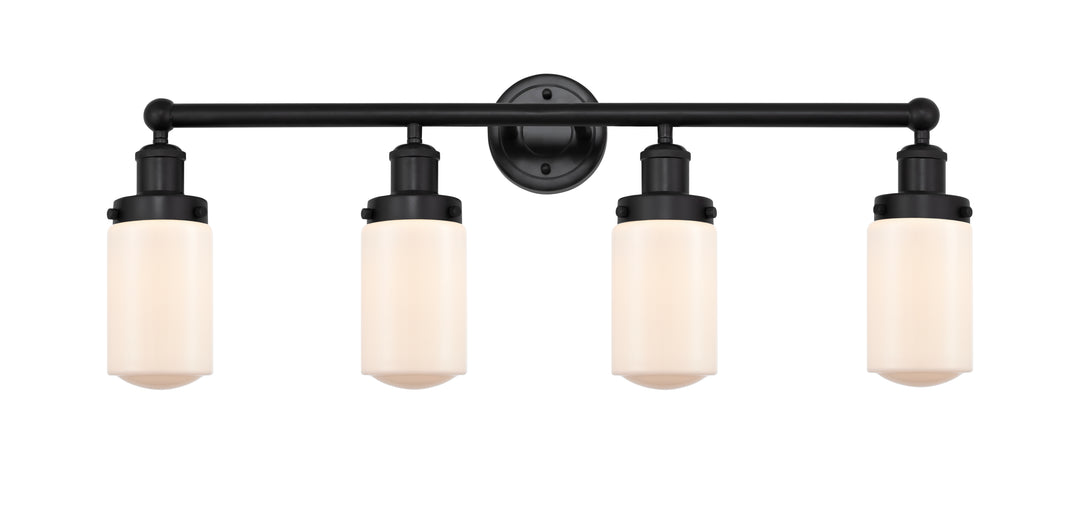 Innovations Lighting Dover 4.5" Bath Vanity Light - Matte Black Vanity Lights Innovations Lighting Matte White ; Glass Type: Frosted  