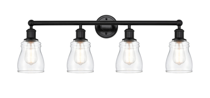 Innovations Lighting Ellery 5" Bath Vanity Light - Matte Black Vanity Lights Innovations Lighting Clear ; Glass Type: Clear  