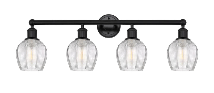 Innovations Lighting Norfolk Bath Vanity Light - Matte Black Vanity Lights Innovations Lighting   