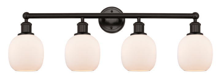 Innovations Lighting Belfast 6" Bath Vanity Light - Oil Rubbed Bronze Vanity Lights Innovations Lighting Matte White ; Glass Type: White  