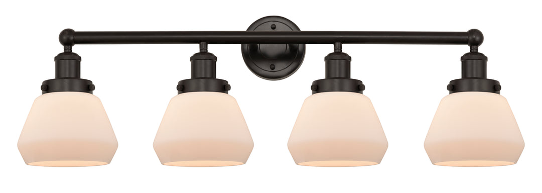 Innovations Lighting Fulton 7" Bath Vanity Light - Oil Rubbed Bronze Vanity Lights Innovations Lighting Matte White ; Glass Type: Frosted  