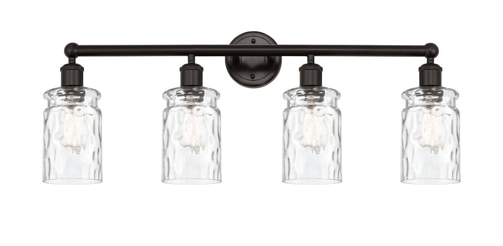 Innovations Lighting Candor 5" Bath Vanity Light - Oil Rubbed Bronze Vanity Lights Innovations Lighting Clear Waterglass ; Glass Type: Frosted; Ribbed  