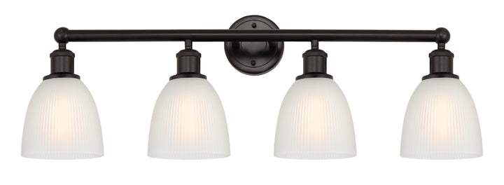 Innovations Lighting Castile 6" Bath Vanity Light - Oil Rubbed Bronze Vanity Lights Innovations Lighting White ; Glass Type: White  