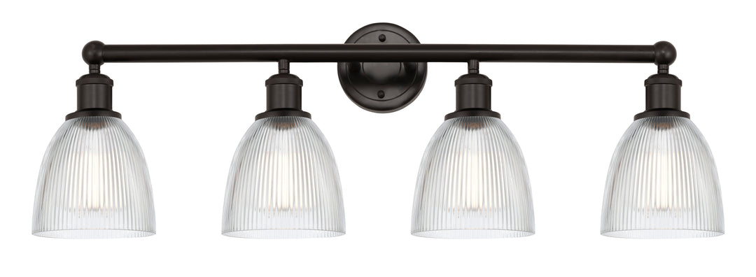 Innovations Lighting Castile 6" Bath Vanity Light - Oil Rubbed Bronze Vanity Lights Innovations Lighting Clear ; Glass Type: Transparent  