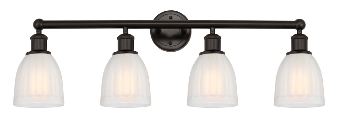 Innovations Lighting Brookfield 6" Bath Vanity Light - Oil Rubbed Bronze Vanity Lights Innovations Lighting White ; Glass Type: Frosted; Ribbed  