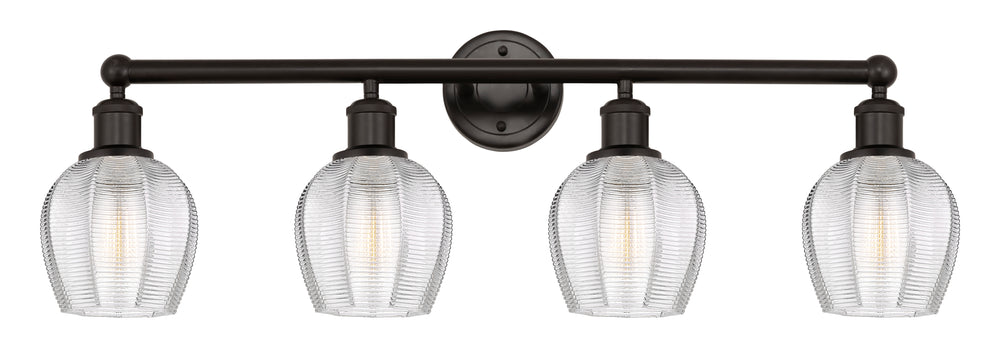 Innovations Lighting Norfolk Bath Vanity Light - Oil Rubbed Bronze Vanity Lights Innovations Lighting Clear ; Glass Type: Transparent  