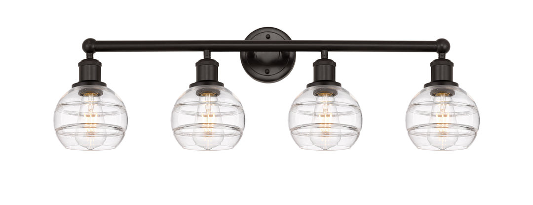 Innovations Lighting Rochester 6" Bath Vanity Light - Oil Rubbed Bronze Vanity Lights Innovations Lighting Clear ; Glass Type: Clear  