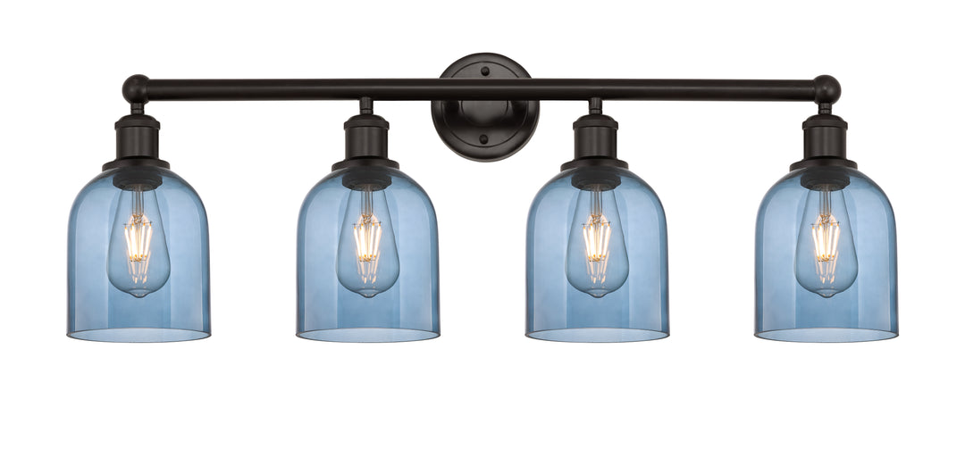 Innovations Lighting Bella 6" Bath Vanity Light - Oil Rubbed Bronze Vanity Lights Innovations Lighting Blue  ; Glass Type: Blue  