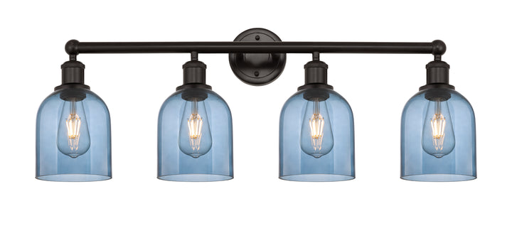 Innovations Lighting Bella 6" Bath Vanity Light - Oil Rubbed Bronze Vanity Lights Innovations Lighting Blue  ; Glass Type: Blue  