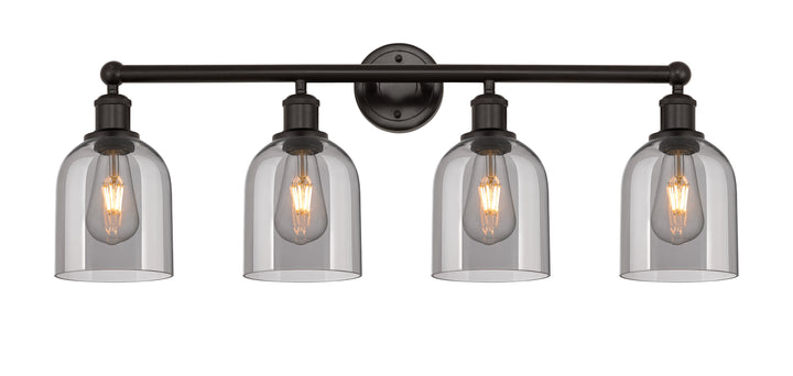 Innovations Lighting Bella 6" Bath Vanity Light - Oil Rubbed Bronze Vanity Lights Innovations Lighting Light Smoke ; Glass Type: Smoked  