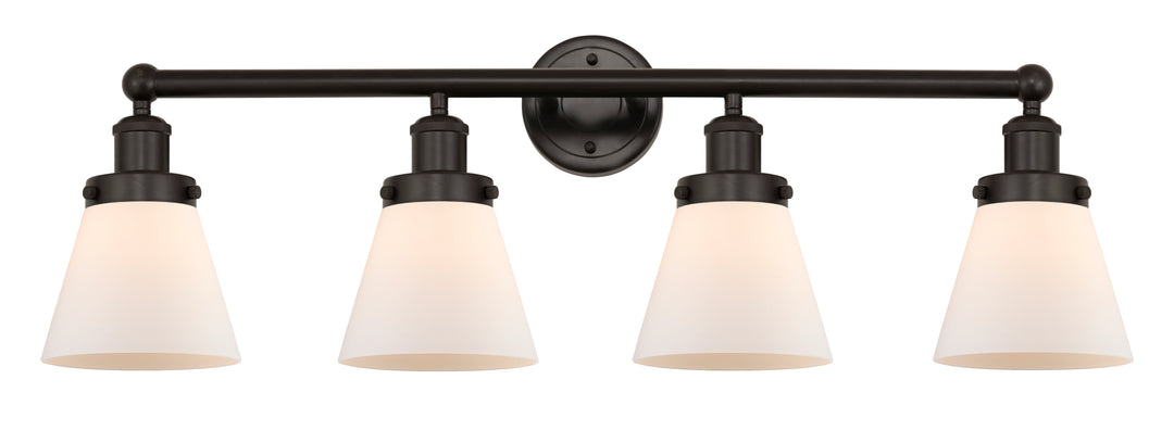 Innovations Lighting Cone 6" Bath Vanity Light - Oil Rubbed Bronze Vanity Lights Innovations Lighting Matte White ; Glass Type: Frosted  