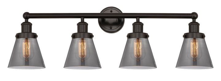 Innovations Lighting Cone 6" Bath Vanity Light - Oil Rubbed Bronze Vanity Lights Innovations Lighting Light Smoke ; Glass Type: Colorful  