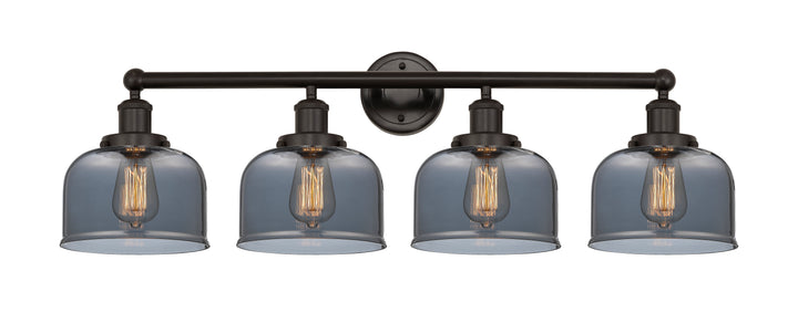 Innovations Lighting Bell 8" Bath Vanity Light - Oil Rubbed Bronze Vanity Lights Innovations Lighting Light Smoke ; Glass Type: Colorful  