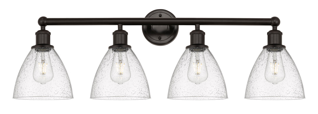 Innovations Lighting Bristol 7.5" Bath Vanity Light - Oil Rubbed Bronze Vanity Lights Innovations Lighting Seedy ; Glass Type: Seeded  