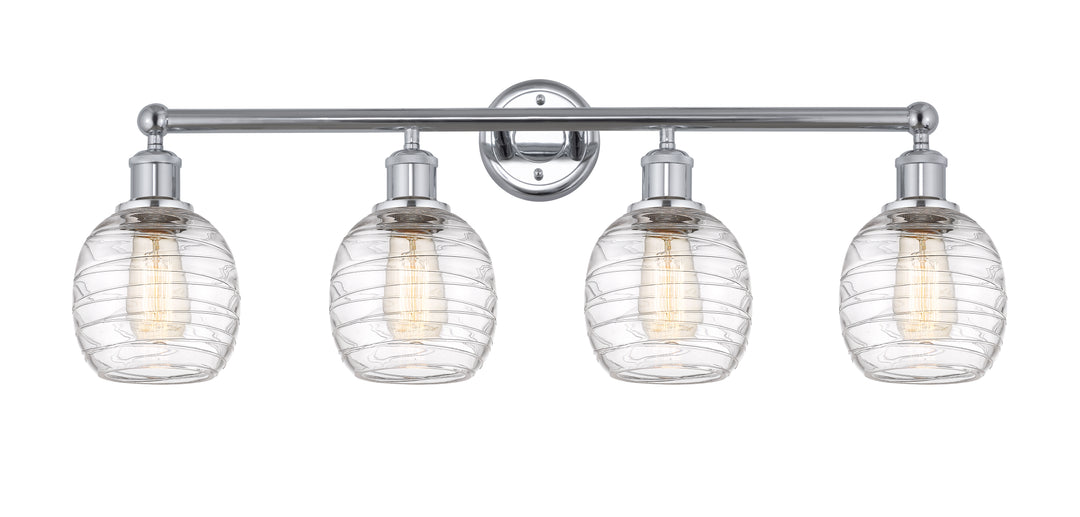 Innovations Lighting Belfast 6" Bath Vanity Light - Polished Chrome Vanity Lights Innovations Lighting Deco Swirl ; Glass Type: Clear  