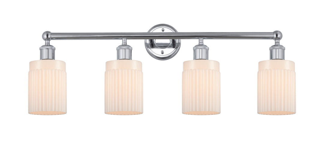 Innovations Lighting Hadley 5" Bath Vanity Light - Polished Chrome Vanity Lights Innovations Lighting Matte White ; Glass Type: White; Ribbed  