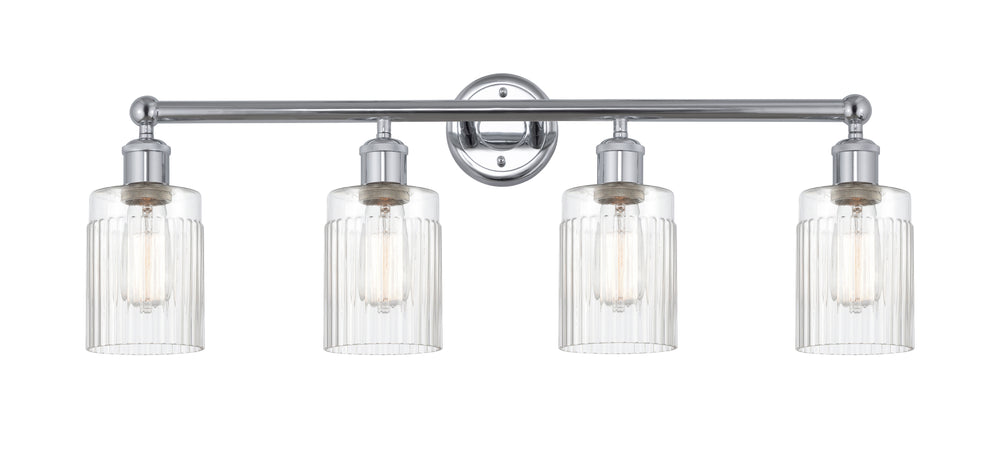 Innovations Lighting Hadley 5" Bath Vanity Light - Polished Chrome Vanity Lights Innovations Lighting Clear ; Glass Type: Clear; Ribbed  