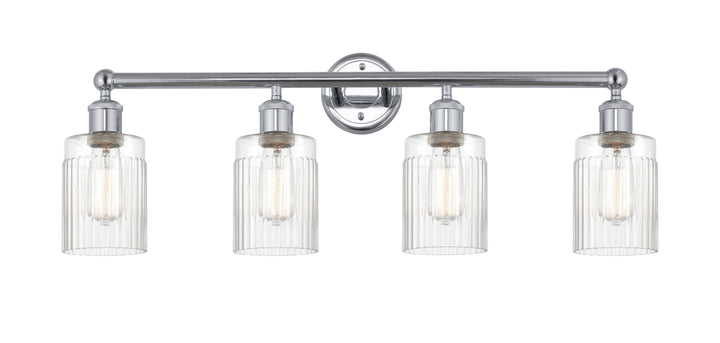 Innovations Lighting Hadley 5" Bath Vanity Light - Polished Chrome Vanity Lights Innovations Lighting Clear ; Glass Type: Clear; Ribbed  