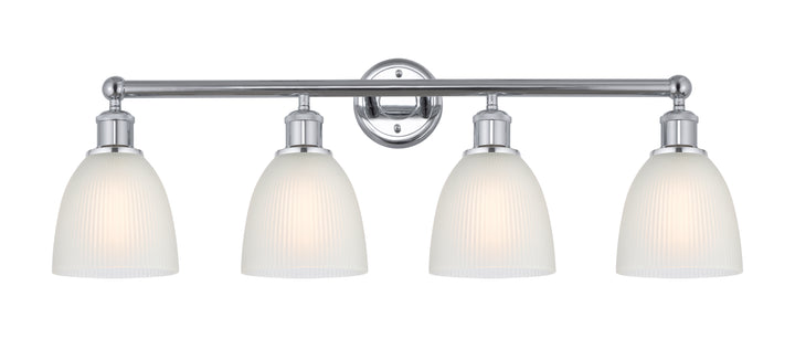 Innovations Lighting Castile 6" Bath Vanity Light - Polished Chrome Vanity Lights Innovations Lighting White ; Glass Type: White  