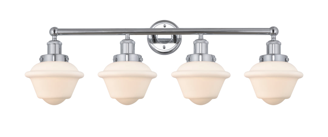 Innovations Lighting Oxford 7.5" Bath Vanity Light - Polished Chrome Vanity Lights Innovations Lighting Matte White ; Glass Type: Frosted; Ribbed  