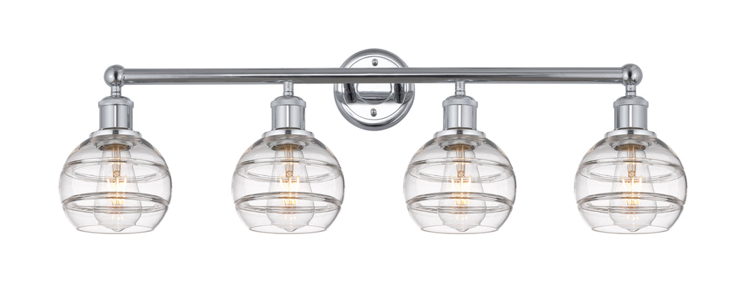 Innovations Lighting Rochester 6" Bath Vanity Light - Polished Chrome Vanity Lights Innovations Lighting Clear ; Glass Type: Clear  