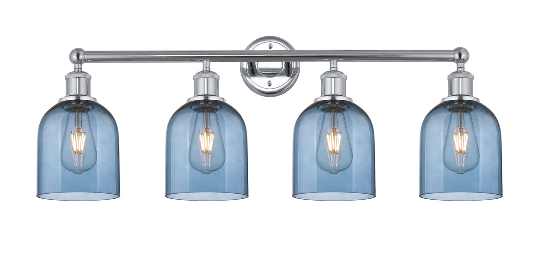 Innovations Lighting Bella 6" Bath Vanity Light - Polished Chrome Vanity Lights Innovations Lighting Blue  ; Glass Type: Blue  