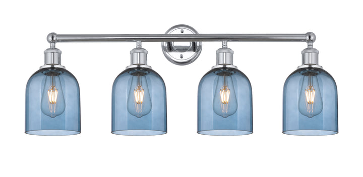 Innovations Lighting Bella 6" Bath Vanity Light - Polished Chrome Vanity Lights Innovations Lighting Blue  ; Glass Type: Blue  