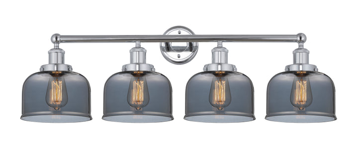 Innovations Lighting Bell 8" Bath Vanity Light - Polished Chrome Vanity Lights Innovations Lighting Light Smoke ; Glass Type: Colorful  