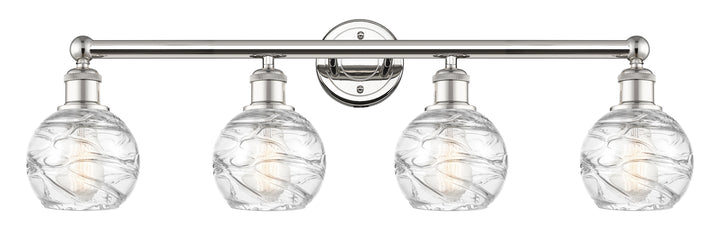 Innovations Lighting Athens Deco Swirl 6" Bath Vanity Light - Polished Nickel