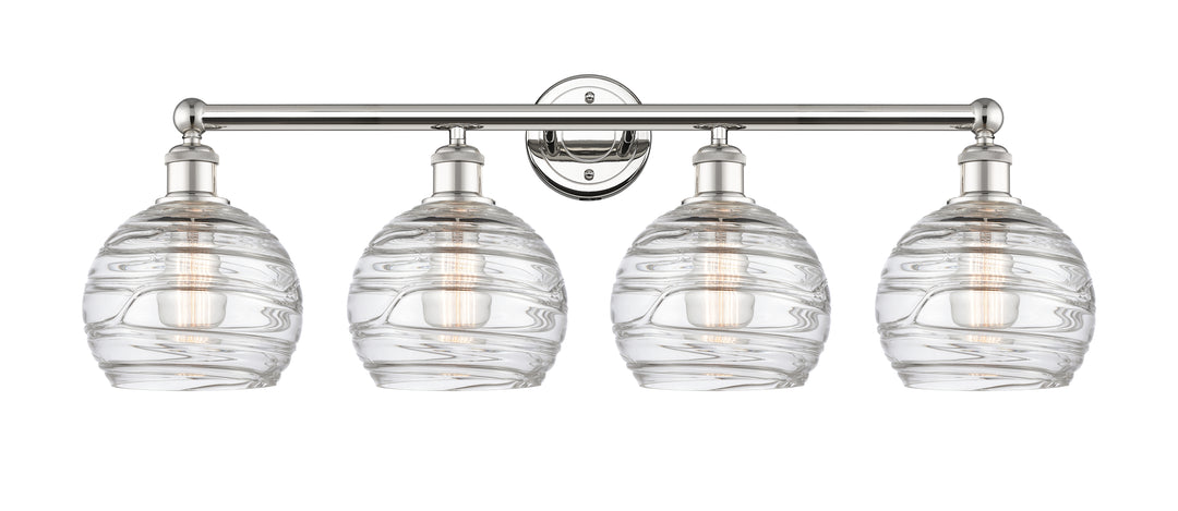 Innovations Lighting Athens Deco Swirl 8" Bath Vanity Light - Polished Nickel