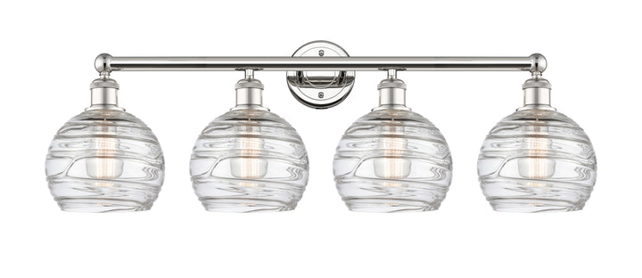 Innovations Lighting Athens Deco Swirl 8" Bath Vanity Light - Polished Nickel