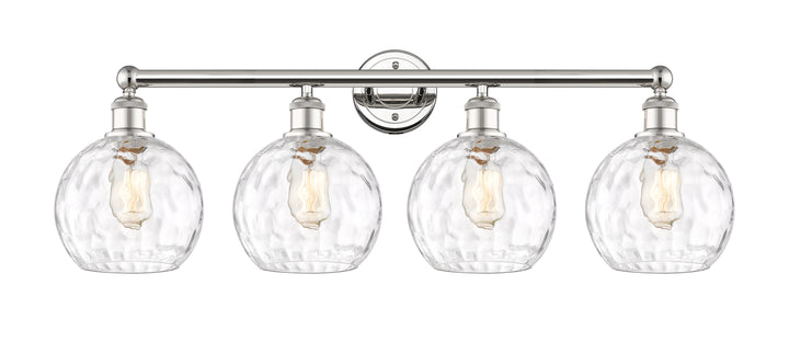 Innovations Lighting Athens Water Glass 8" Bath Vanity Light - Polished Nickel Vanity Lights Innovations Lighting Clear Water Glass ; Glass Type: Clear  