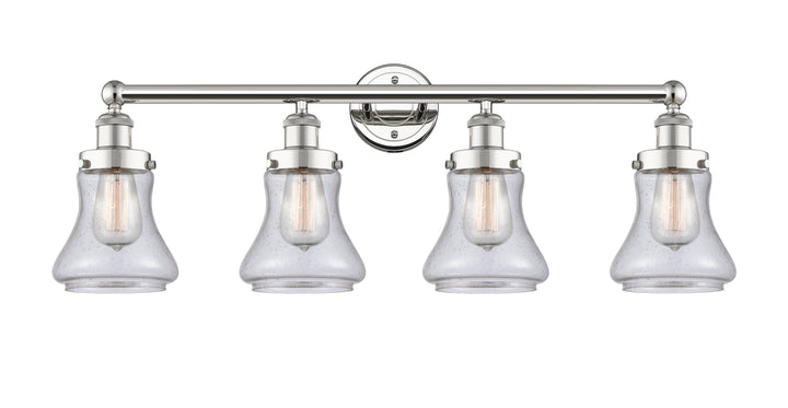 Innovations Lighting Bellmont 6" Bath Vanity Light - Polished Nickel Vanity Lights Innovations Lighting Seedy ; Glass Type: Seedy; Ribbed  