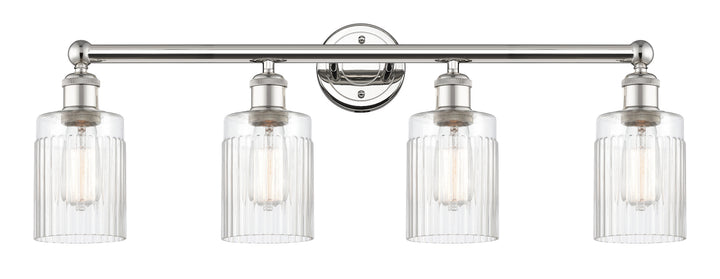 Innovations Lighting Hadley 5" Bath Vanity Light - Polished Nickel Vanity Lights Innovations Lighting Clear ; Glass Type: Clear; Ribbed  