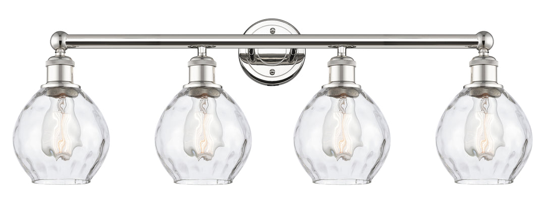 Innovations Lighting Waverly 6" Bath Vanity Light - Polished Nickel Vanity Lights Innovations Lighting Clear ; Glass Type: Water  