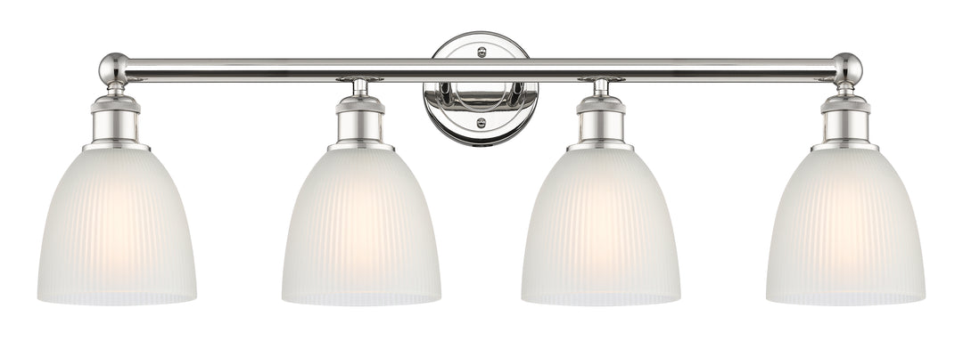 Innovations Lighting Castile 6" Bath Vanity Light - Polished Nickel Vanity Lights Innovations Lighting White ; Glass Type: White  