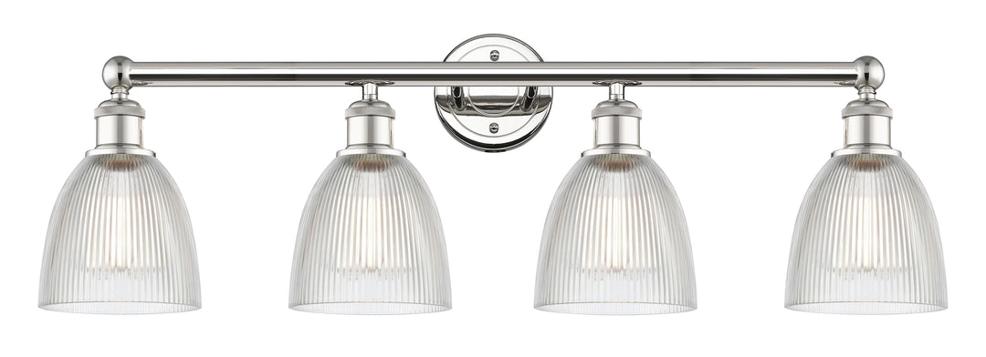 Innovations Lighting Castile 6" Bath Vanity Light - Polished Nickel Vanity Lights Innovations Lighting Clear ; Glass Type: Transparent  