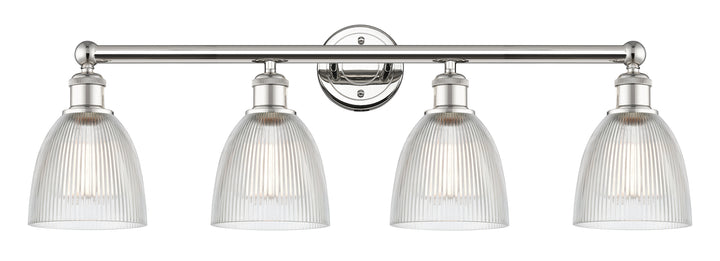 Innovations Lighting Castile 6" Bath Vanity Light - Polished Nickel Vanity Lights Innovations Lighting Clear ; Glass Type: Transparent  